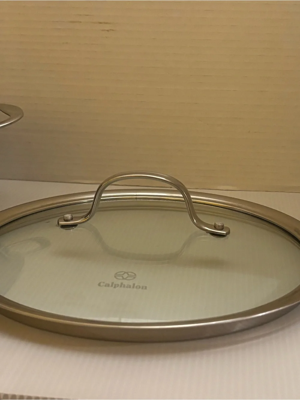 Calphalon 5 Quart Dutch Oven Stockpot Tri-Ply Even Cook with Glass Lid